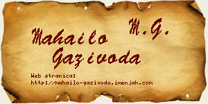 Mahailo Gazivoda vizit kartica